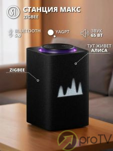 Яндекс Станция Алиса Макс (чёрный)