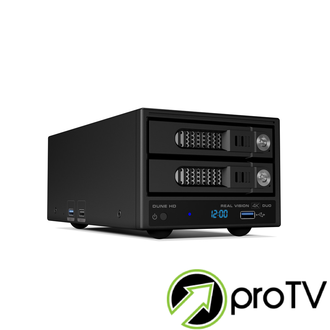 Dune HD Real Vision 4K Duo NAS ProTV lv