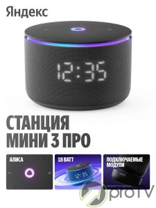 Яндекс Станция Алиса Мини 3 Про (черный)